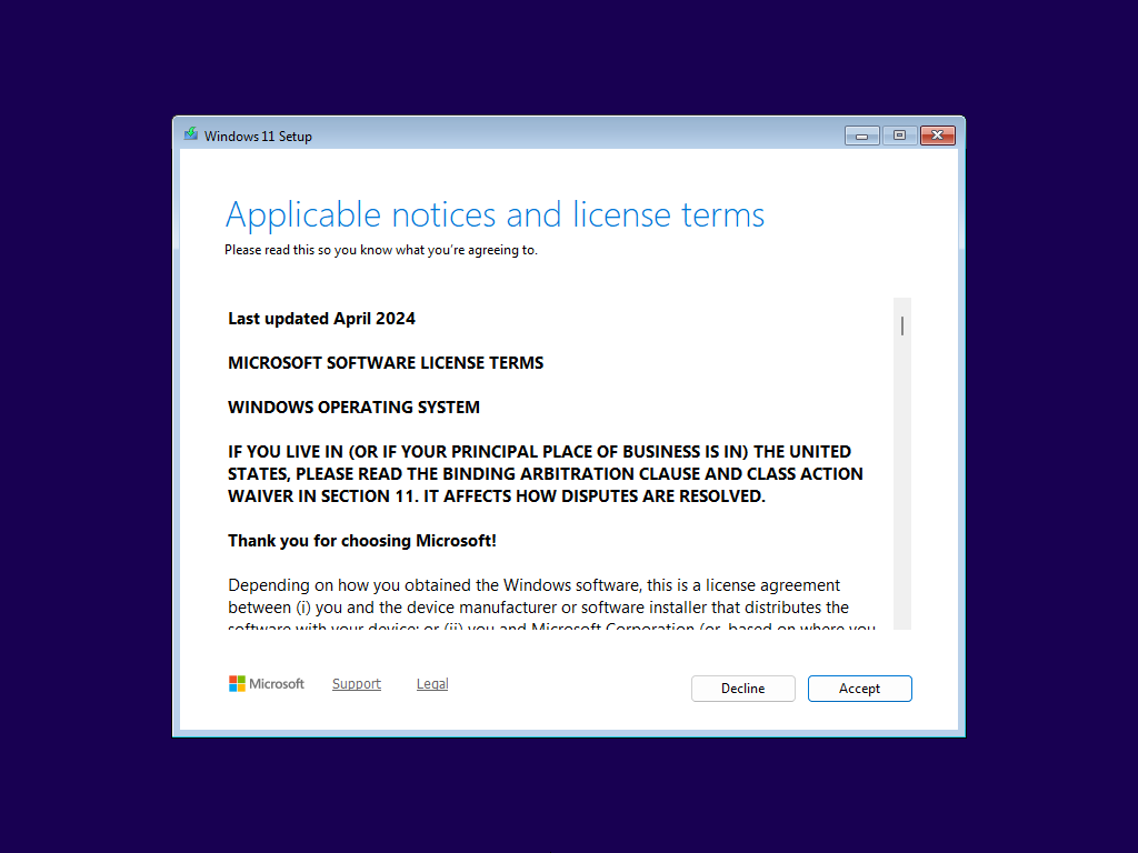 License terms